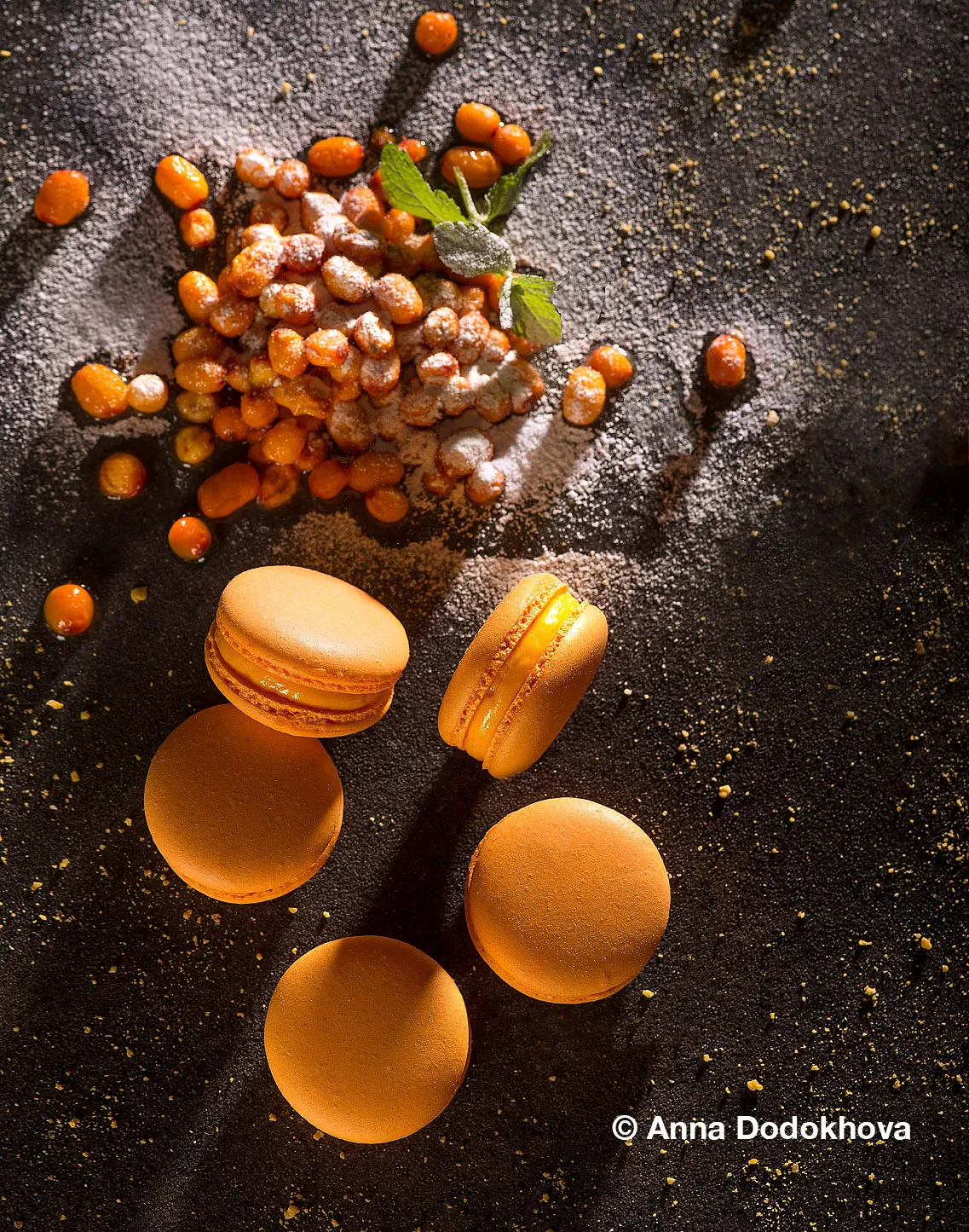 Фотосъёмка макарон кондитерской Jon Macaron. Фуд-фотограф, фуд-стилист Анна Додохова