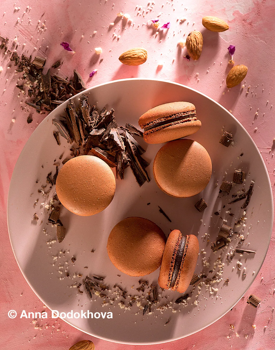 Фотосъёмка макарон кондитерской Jon Macaron. Фуд-фотограф, фуд-стилист Анна Додохова