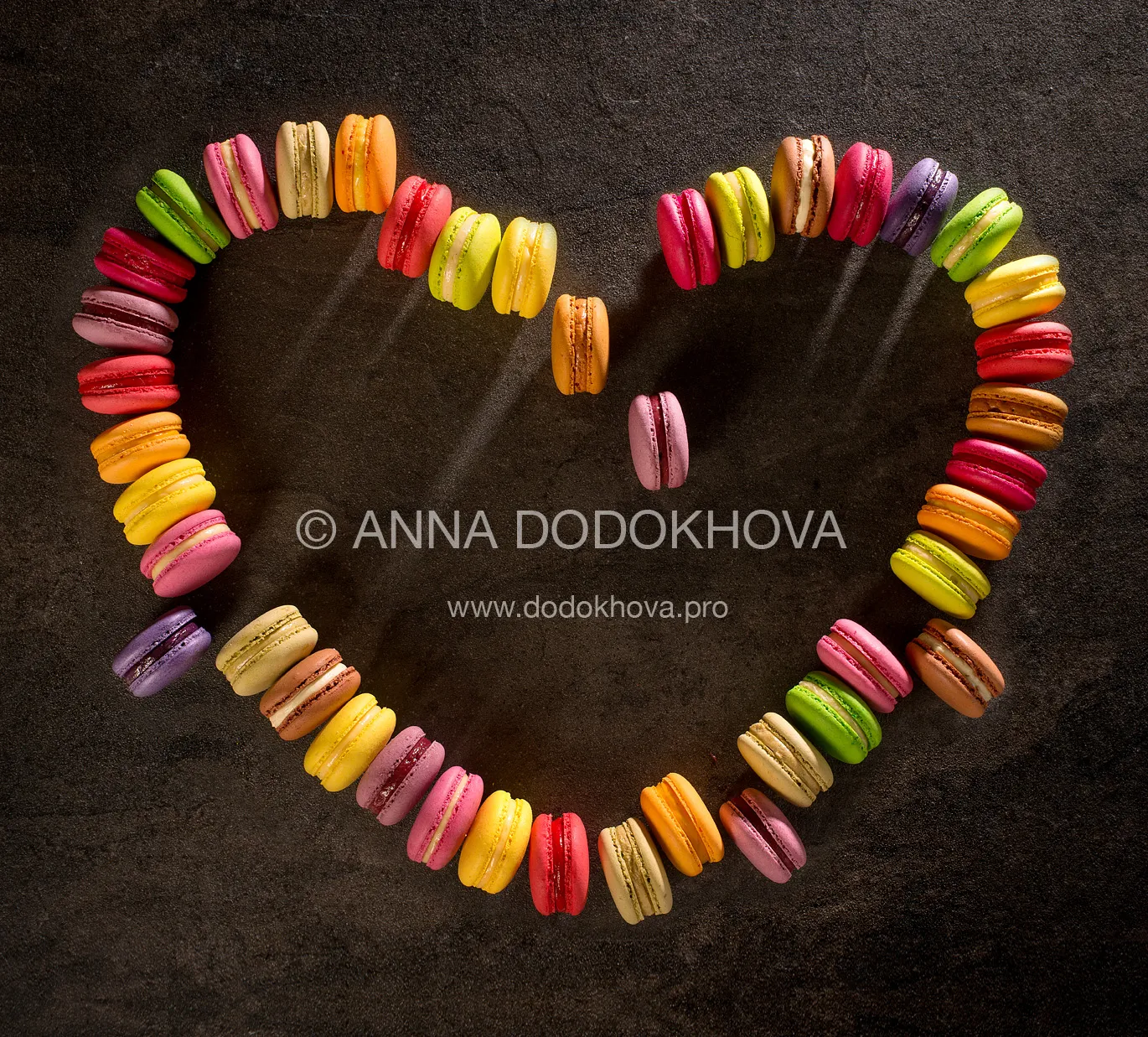 Фотосъёмка макарон кондитерской Jon Macaron. Фуд-фотограф, фуд-стилист Анна Додохова