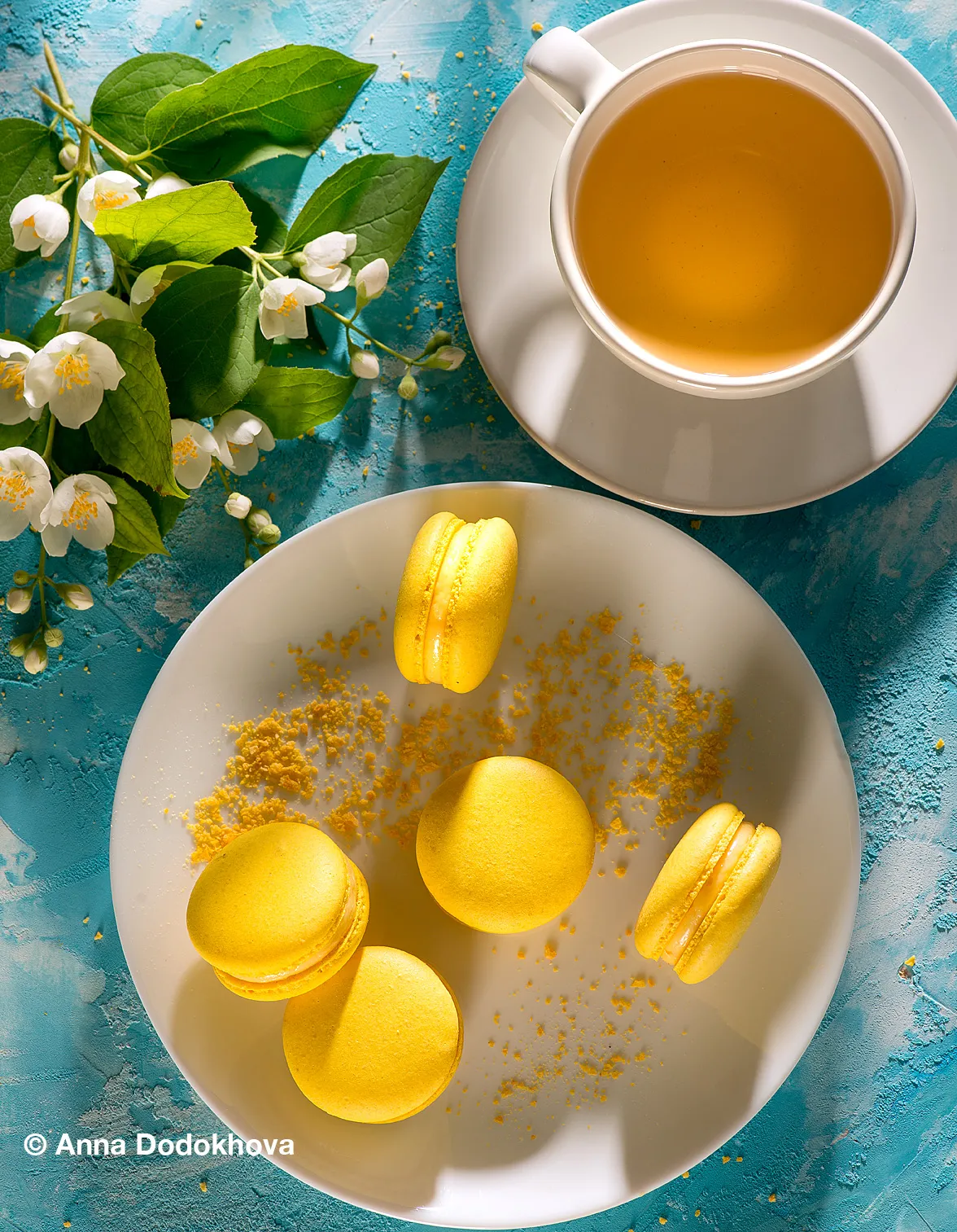 Фотосъёмка макарон кондитерской Jon Macaron. Фуд-фотограф, фуд-стилист Анна Додохова
