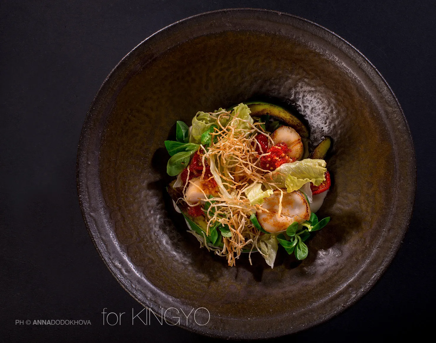 Фотосъёмка блюд ресторана японской кухни Kingyo. Фуд-фотограф, фуд-стилист Анна Додохова
