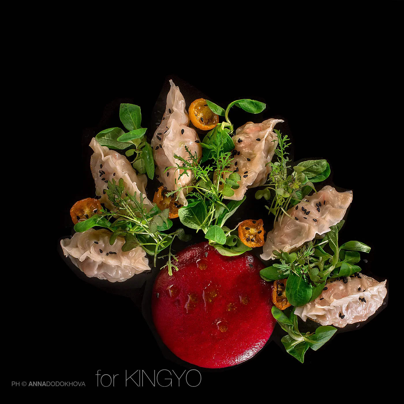 Фотосъёмка блюд ресторана японской кухни Kingyo. Фуд-фотограф, фуд-стилист Анна Додохова